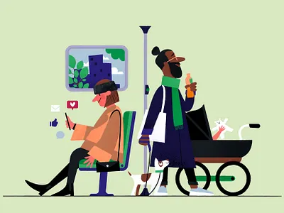 Travel illustration adventure character characters chat couple feedback flat illustration illustrations love road walk