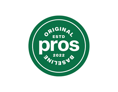 Pros Original Baseline branding graphic design logo