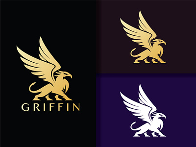 Griffin Logo agency alcon logo america branding company freedom graphic design griffin logo gryphon heraldic luxury outdoor reliability ui ux wing wing logo wings