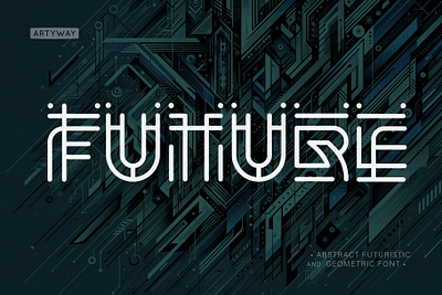 Abstract Futuristic Font abstract font civilizationfont cyber font font fontshowcase futuristic font gamimgfont gaming geometric font logo logodesign logofont rune font spacefont type