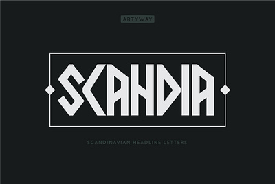 Scandinavian Headline Font font fontshowcase headlinefont logofont nordic scandinavian