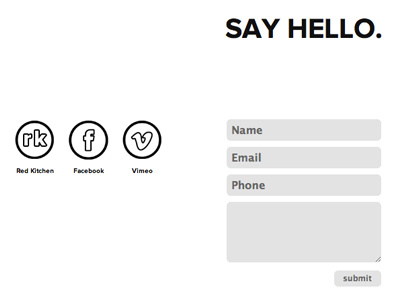 Red Earth Contact Page contact redesign web