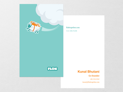 Flok Business Card branding business card print