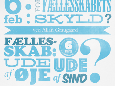 Church Poster blue church grunge typography