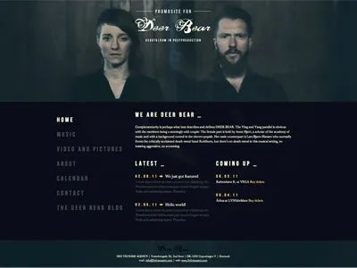 Deer Bear website design identity media web