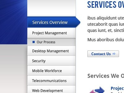 Navigation and sub-navigation nav navigation sidebar tab