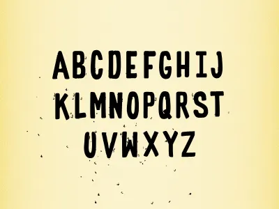 Fugly Handmade Letterforms faint semblance of unity flash cards letterforms nova