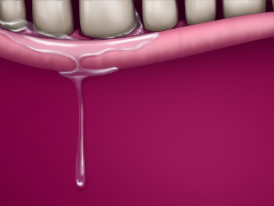 Teeth character pink teeth