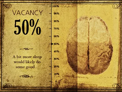 Brain Vacancy Vintage brain drawing illustration vintage