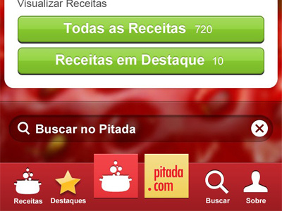 Pitada Iphone app iphone pitada ui