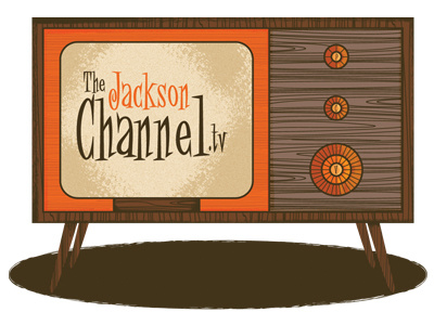 JC-TV 3 branding brown illustration logo orange retro tv