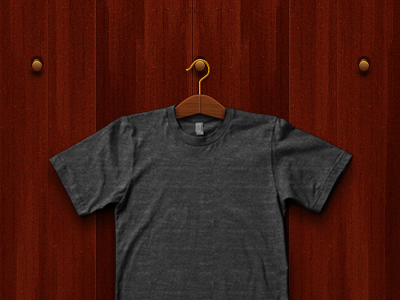 Hanger gold hanger shirt wood