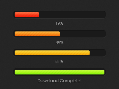 Color Changing Download Progress Bar bar dark designmoo download free inset orange progress psd red resource yellow