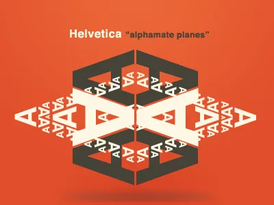 Helvetica Alphamate Planes helvetica typography
