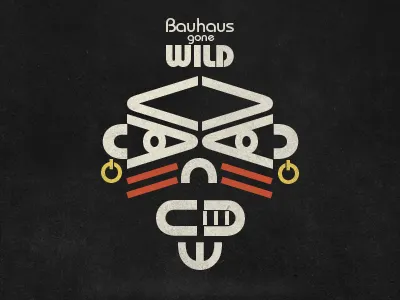 Bauhaus Letters Gone Wild bauhaus type typography