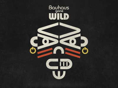 Bauhaus Letters Gone Wild bauhaus type typography