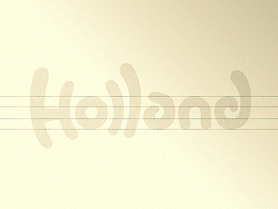 Holland logo screen sketch typography wordmark