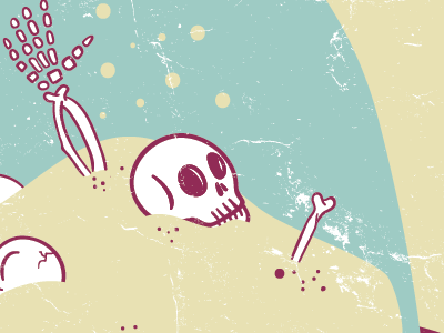 Eventually... bones dust poster skull time