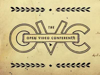 Open Video Conference conference illustration logo mark ovc