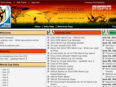 2010 World Cup: South Africa aithene espn savannah south africa website header