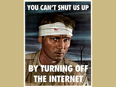 You Can't Shut Us Up politics poster