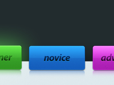 Buttons blue buttons green magenta