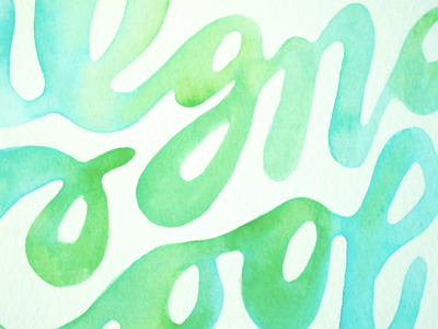 watercolor crazy lettering watercolor