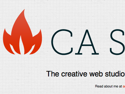 CA Systems logo and website gray grey logo museo slab red webdesign website