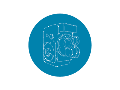 Camera blue camera illustration