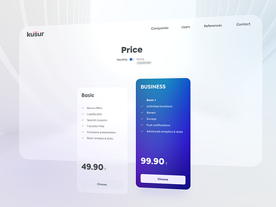 Price page design UI design modern price price page ui ux