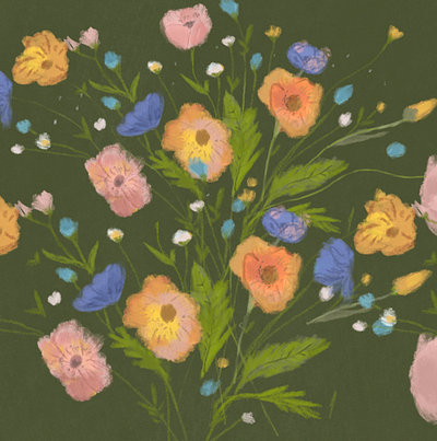 Bouquet painting illustration painting