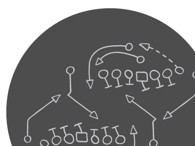 Football diagram football pattern