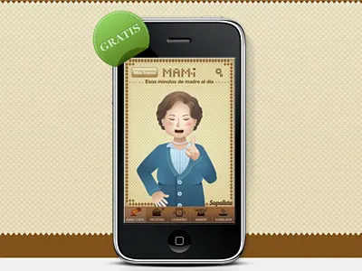 Mam-i application illustration illustrator iphone mother mum process vector warm