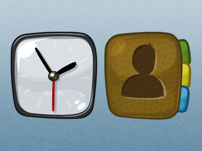 Android: Part 2 android clock icons illustration phonebook vector
