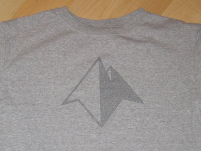 Mountain Top gray nuggets stencil t shirt