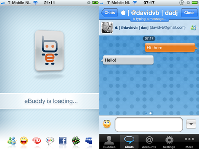 eBuddy 01 android chat ebuddy iphone ui ux