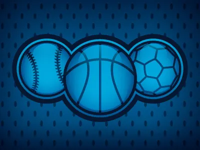 Sports Icons basketball blue icon shiny