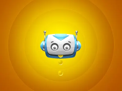 Happy Money character icon money robot