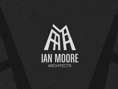 Ian Moore initial logo monochrome
