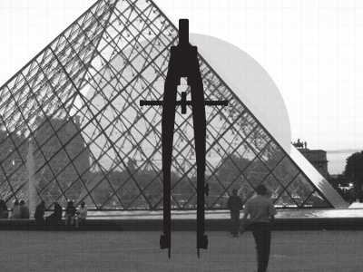 Black Spectacles Brand ID black brand chicago compass gray grayscale grid identity louvre paris white