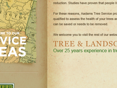 Sidebar | Service Area map shadow sidebar texture