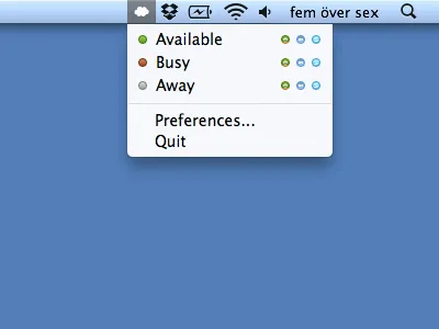 Menu mac menu osx ui