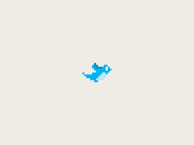 Twitter 8 bit animation bird gif twitter