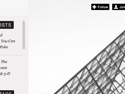 Black Spectacles Web Sneak black black and white grid blog chicago gray grayscale paris white