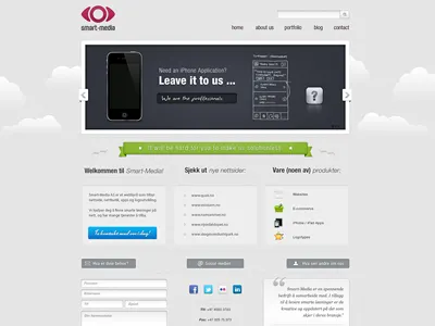 Random Website Design (WIP) homepage iphone preview ribbon splash web webdesign website wip