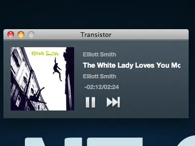 Transistor Pandora app - first draft app mac