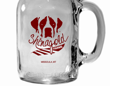 Wedding Mug dog farm identity mason jar shwag wedding