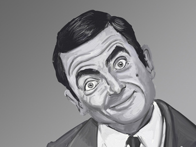 Mr Bean 2d artrage modbook photoshop wacom