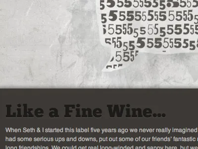 Topshelf Records Five Year Anniversary Landing Page 5 css landing page league of movable type tan text shadow topshelf records