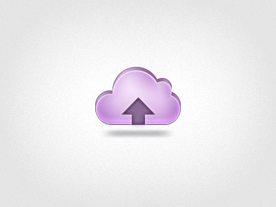 Cloud Icon cloud float purple upload